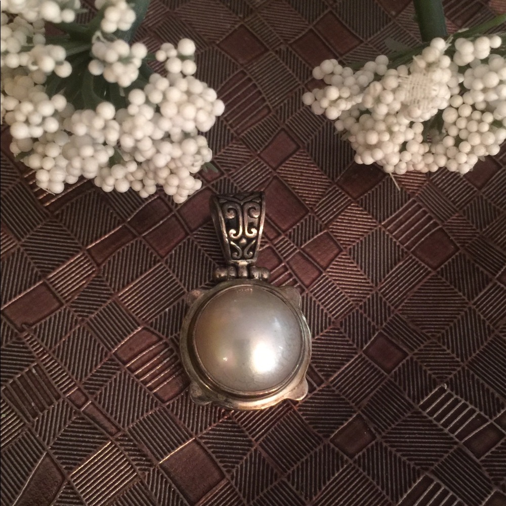 Pearl pendant sterling silver 925